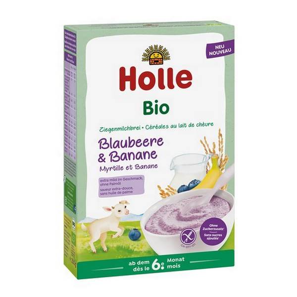 HOLLE MILCHBREI ZIEGENMILCH BLAUB BANA BIO 200 G