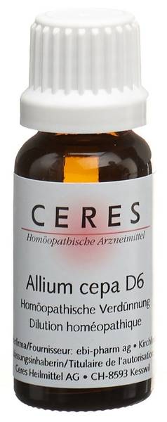 CERES ALLIUM CEPA D 6 DILUTION FL 20 ML