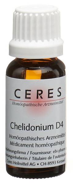 CERES CHELIDONIUM D 4 DILUTION FL 20 ML