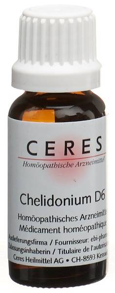 CERES CHELIDONIUM D 6 DILUTION FL 20 ML