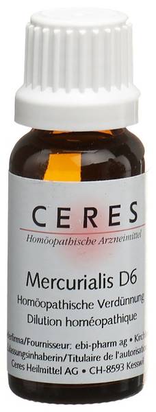 CERES MERCURIALIS D 6 DILUTION FL 20 ML