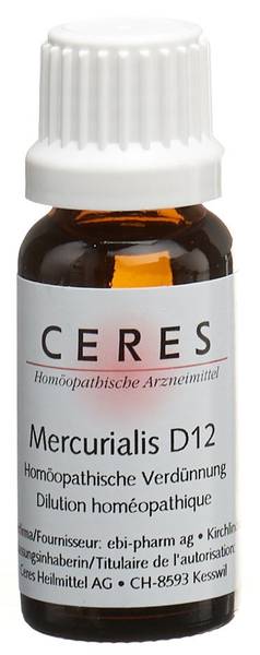 CERES MERCURIALIS D 12 DILUTION FL 20 ML