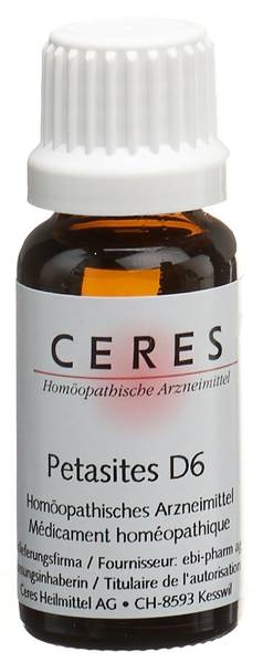 CERES PETASITES D 6 DILUTION FL 20 ML