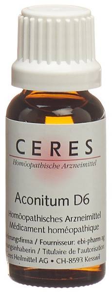CERES ACONITUM D 6 DILUTION FL 20 ML
