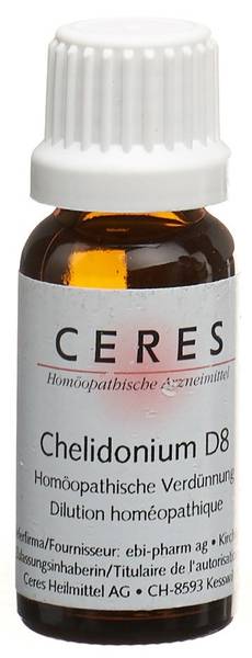 CERES CHELIDONIUM D 8 DILUTION FL 20 ML