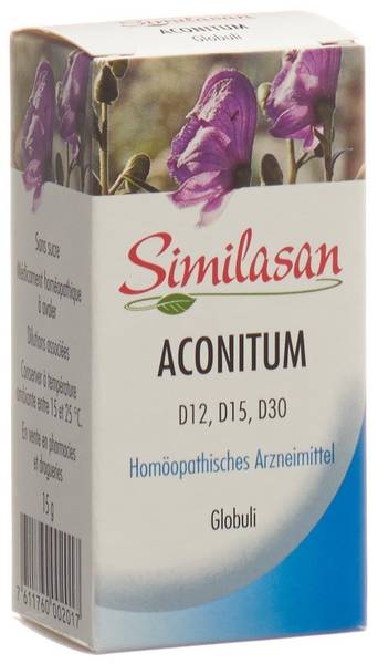 SIMILASAN ACONITUM GLOB D12/D15/D30 15 G