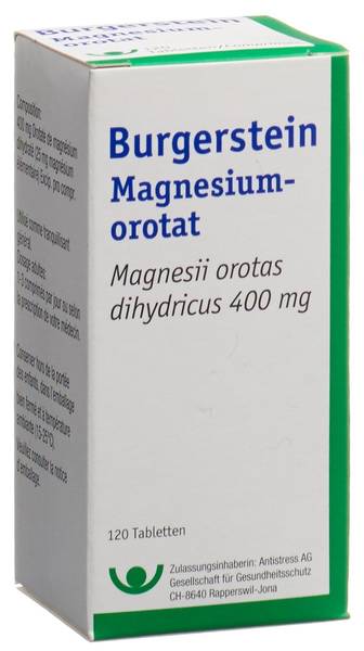 BURGERSTEIN MAGNESIUMOROTAT TABL DS 120 STK