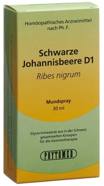 PHYTOMED GEMMO RIBES NIGRUM D 1 SPR 30 ML