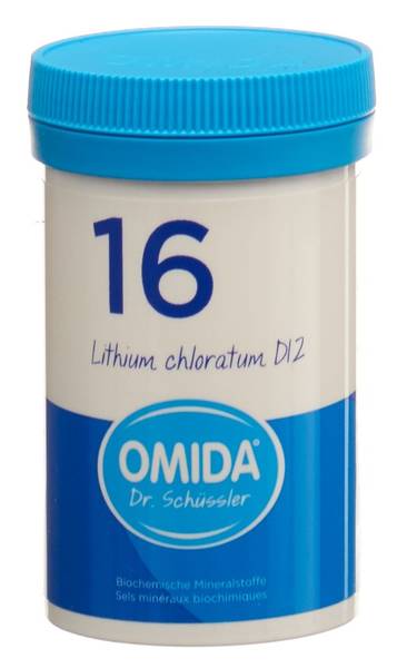 OMIDA SCHÜSSLER NR16 LITHI CHLOR TABL D 12 100 G