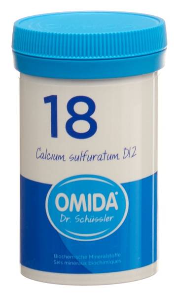OMIDA SCHÜSSLER NR18 CALC SULF TABL D 12 DS 100 G