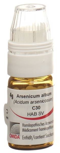 OMIDA ARSENICUM ALBUM GLOB C 30 M DOSIERHILFE 4 G