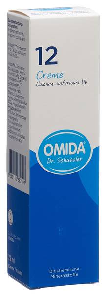 OMIDA SCHÜSSLER NR12 CAL SULF CREME D 6 TB 75 ML