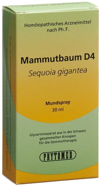 PHYTOMED GEMMO SEQUOIA GIGANTEA LIQ D 4 SPR 30 ML