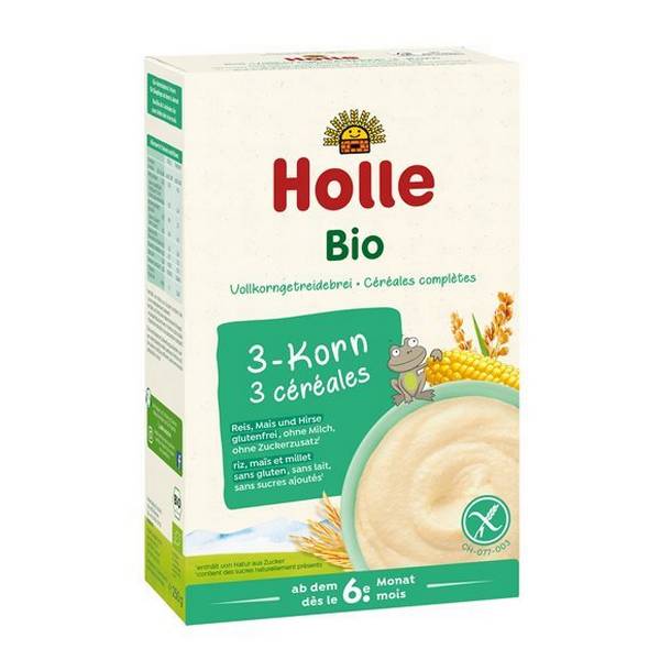 HOLLE BABYBREI 3-KORN BIO 250 G