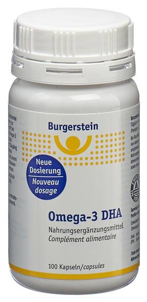 BURGERSTEIN OMEGA-3 DHA WEICHKAPS DS 100 STK