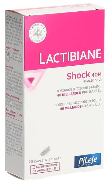 LACTIBIANE SHOCK 40M KAPS 20 STK