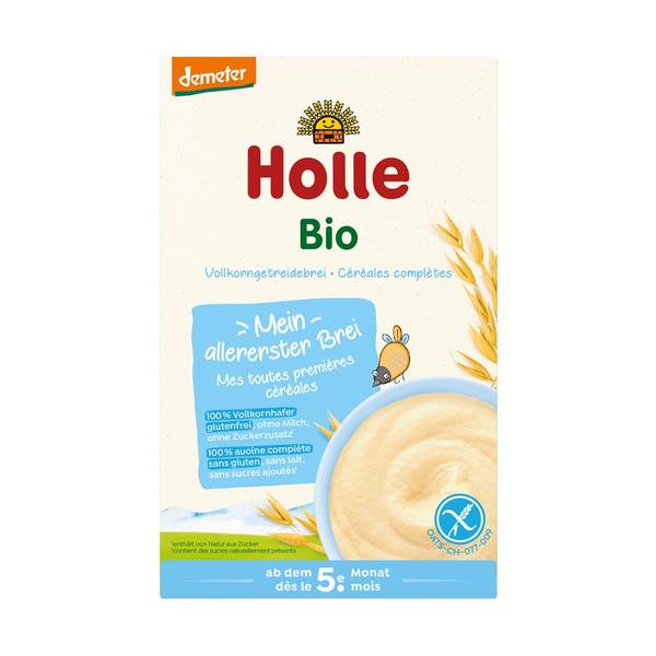 HOLLE VOLLKORNGETREIDEBREI HAFER GLUTENFREI 250 G